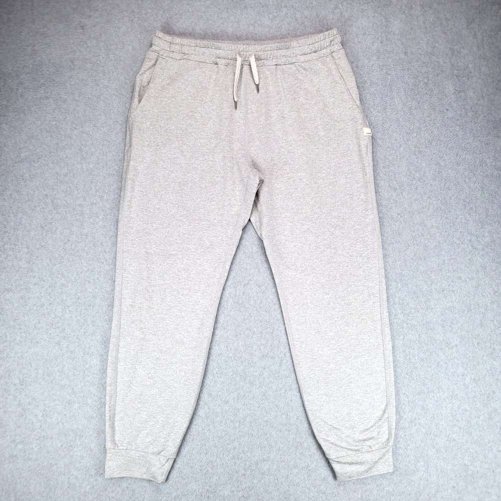 Vuori Performance Jogger Women Large Gray Heathered Stretch Activewear VW303